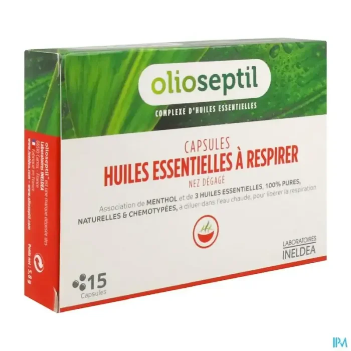 Ineldea olioseptil huile essentielle à respirer capsule 15