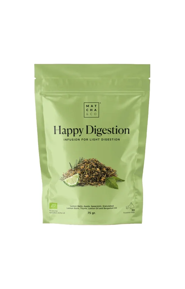 Infusion – Happy Digestion – Pomme & menthe verte – 30 sachets