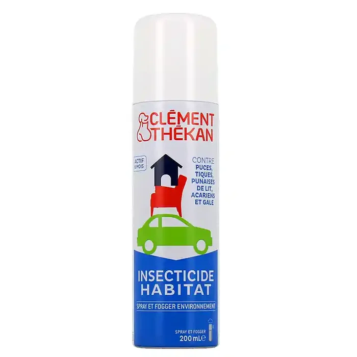INSECTICIDE HABITAT PUCES TIQUES PUNAISES DE LIT ACARIENS GALE 200ML CLEMENT THEKAN