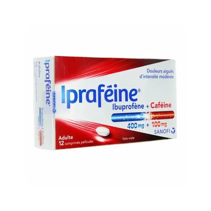 Iprafeine 400mg/100mg 12 comprimes pellicules