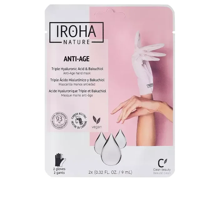 Iroha Nature ANTI-AGE triple hyaluronic acid & bakuchiol hand mask
