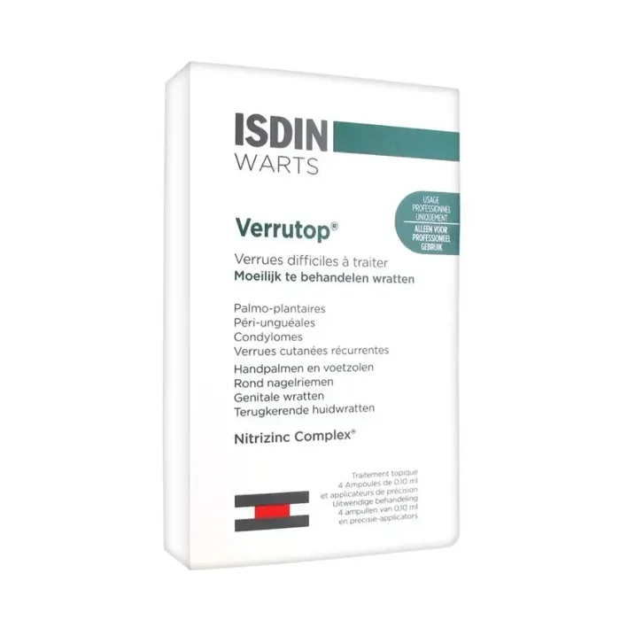 Isdin Warts Verrutop Traitement Topique 4 Ampoules de 0,1ml