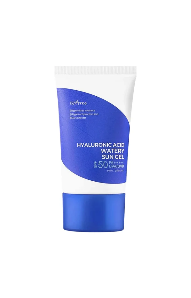 Isntree – Gel solaire SPF 50 – Acide hyaluronique & Niacinamide – Visage – 2 x 50 ml