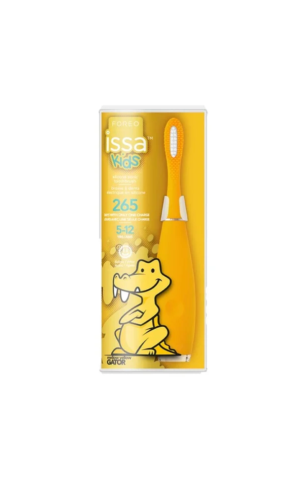 ISSA™ Kids – Brosse à dents sonique- Mellox Yellow Gator – Enfant – Jaune