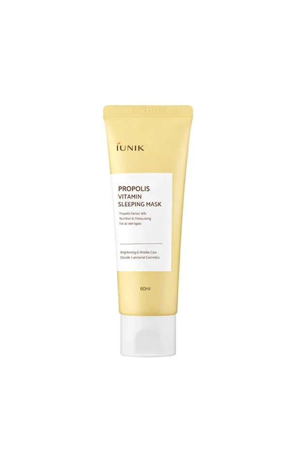 Iunik – Masque de nuit hydratant – Vitamines & propolis – Visage – 60 ml
