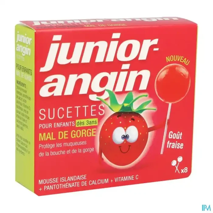 Junior angin mal gorge sucette 8