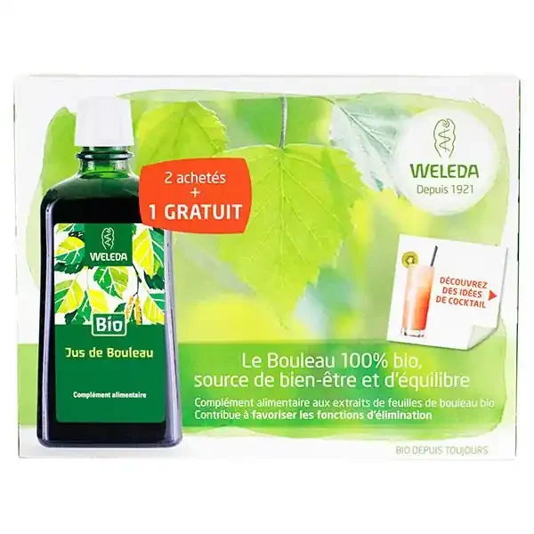 Jus de Bouleau en complément alimentaire 3x200ml
