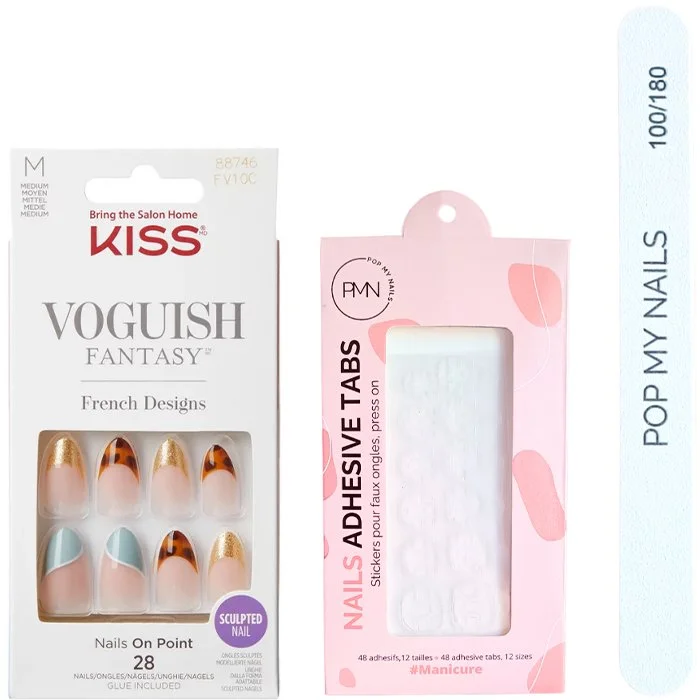 Kit de faux ongles – Kiss Products – Charmante – 28 capsules