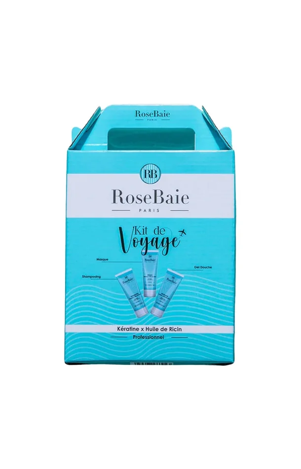 Kit de voyage hydratant – Kératine & huile de ricin – 3 produits