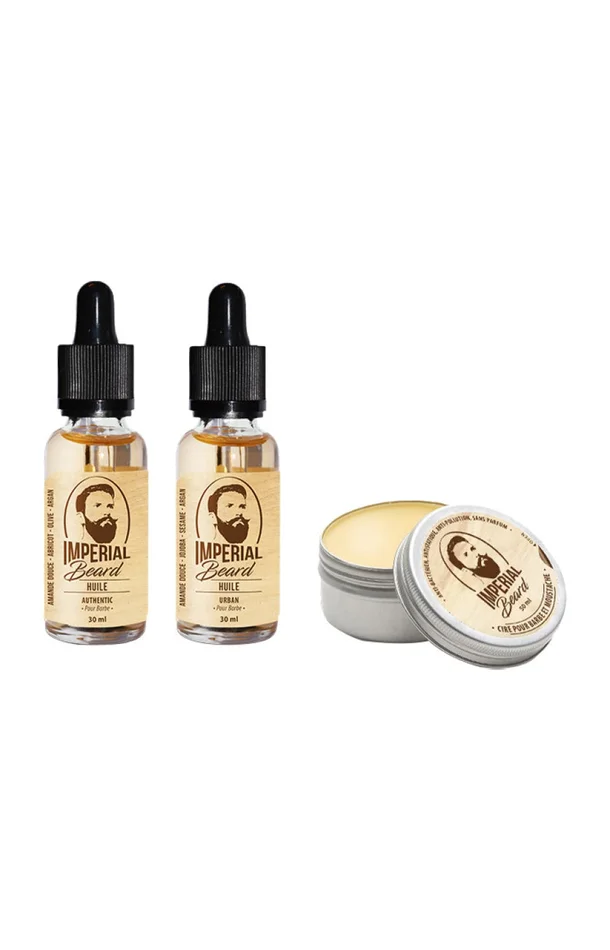Kit hydratation & protection – Barbe & moustache – 3 soins