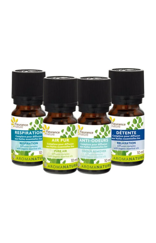 Kit pour diffusion – 4 huiles essentielles bio