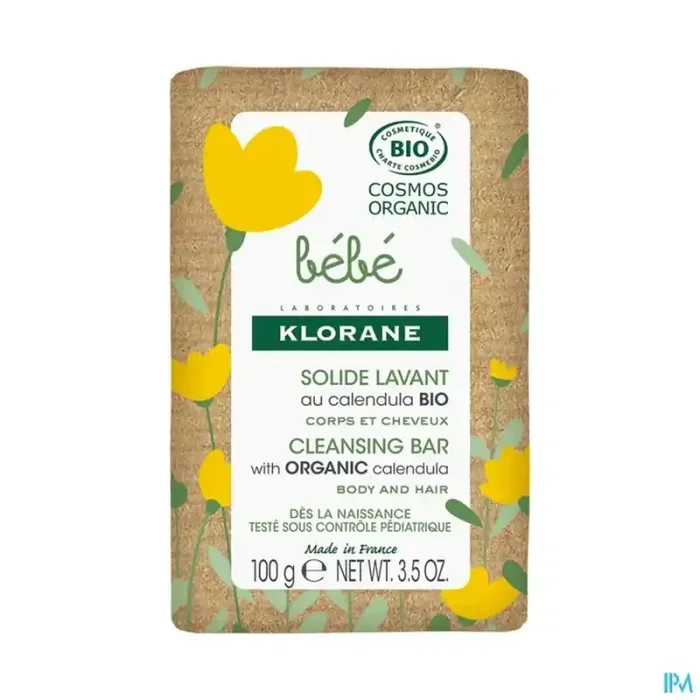 Klorane bébé solide lavant bio 100g
