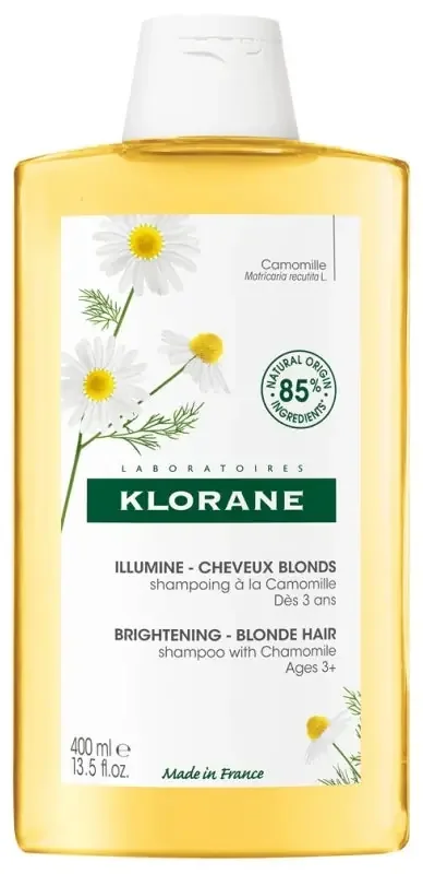Klorane Camomille Shampoing à la Camomille – Cheveux Blonds 400 ml