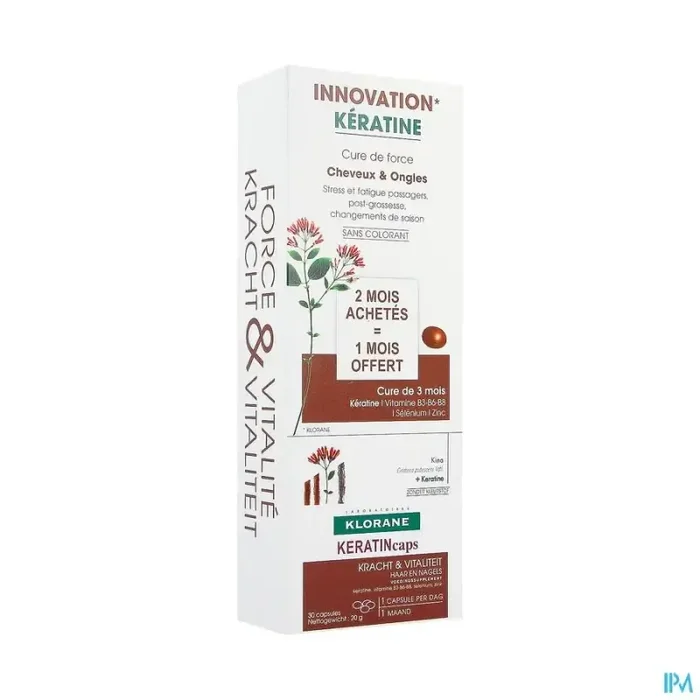 Klorane capil. keratin caps 3×30 nf