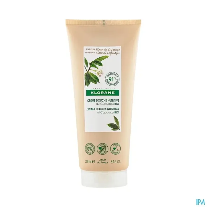 Klorane crème de douche nutritive fleur de cupuacu 200ml