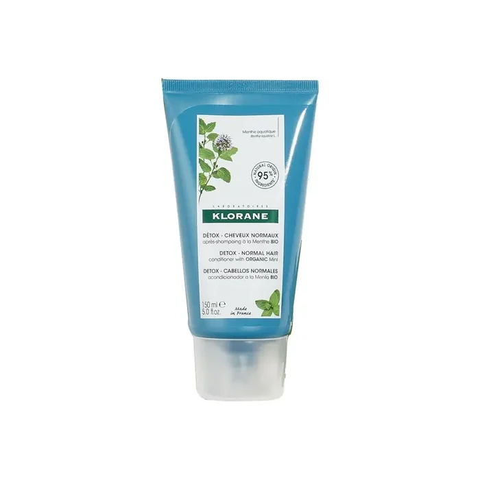 klorane detox apres shampooing a la menthe bio 150ml