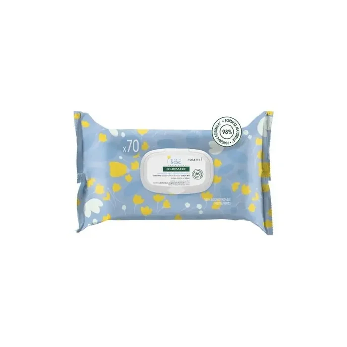 Klorane nettoyantes douce bebe 70 lingettes