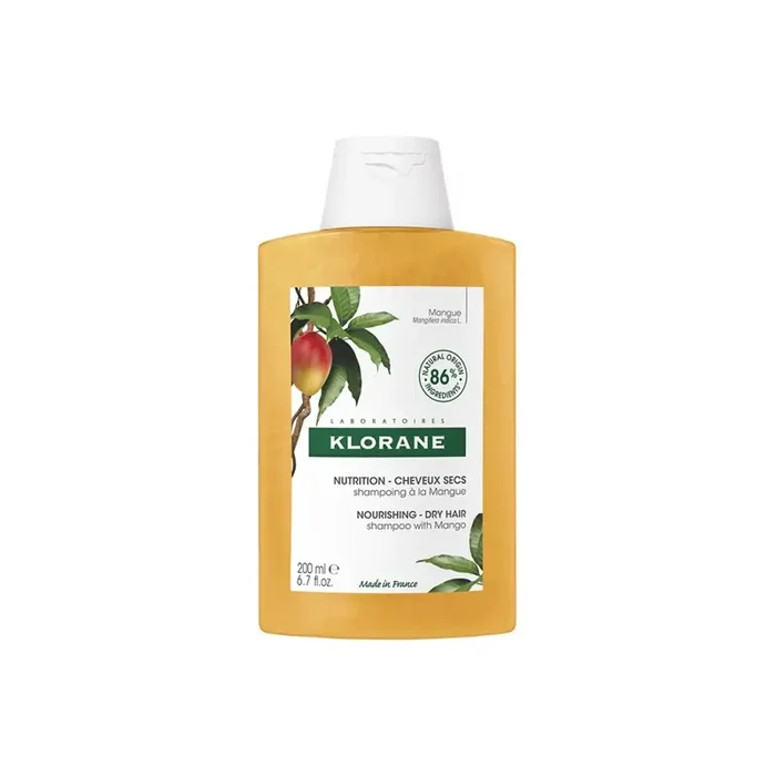 Klorane shampoing a la mangue nutrition cheveux secs 200ml