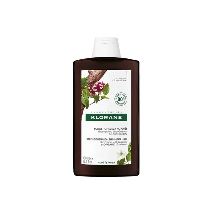 Klorane shampoing a la Quinine et Edelweiss bio 400ml