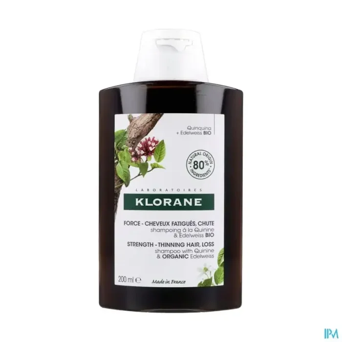 Klorane shampooing à la quinine edelweiss bio 200ml