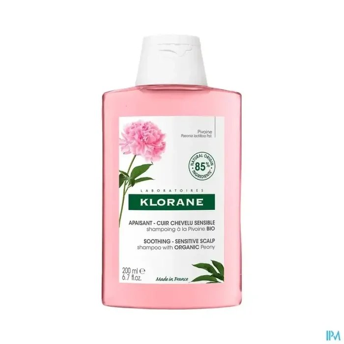 Klorane shampooing apaisant anti-irritant pivoine bio 200ml