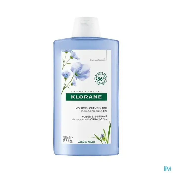 Klorane shampooing volume fibres de lin bio 400ml