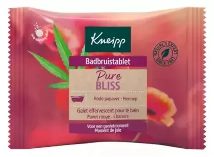 Kneipp Galet Pour le Bain – Coquelicot / Chanvre (Bulle de Plaisir) – 80 g