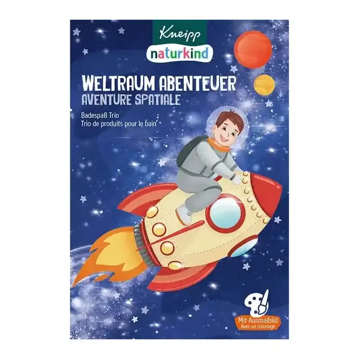 Kneipp Naturkids Bain effervescent Trio de produits – Espace 195g