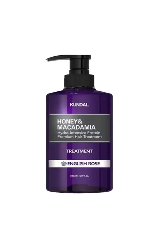 Kundal – Soin hydratant – Miel & macadamia – Rose – Cheveux – 500 ml