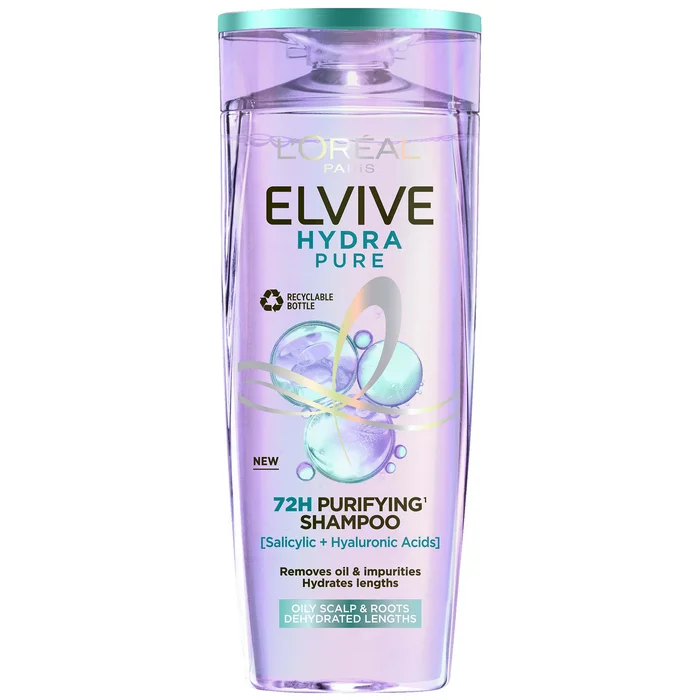 L'Oréal Paris Elseve Hyaluron Repulp Shampooing Purifiant 72H à l'Acide Hyaluronique et Acide Salicylique 500 ml