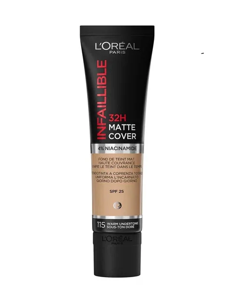 L’OREAL PARIS Fond De Teint 115 Doré Infaillible Mat 30ml