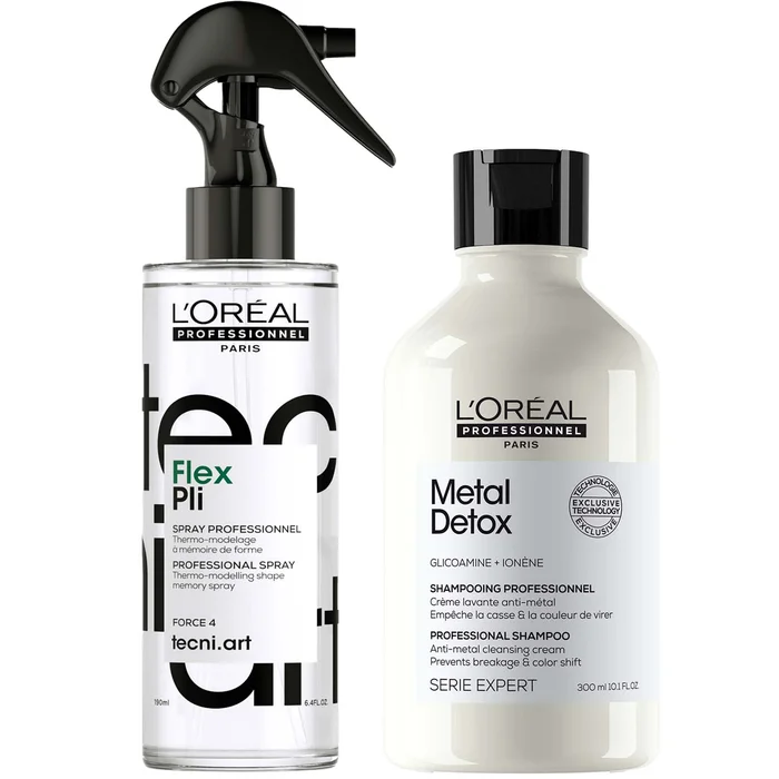 L’Oreal Professionnel: Pros Favourites: Metal Detox Shampoo for hard water & Tecni Art Pli Hair Volumising memory Styling Spray