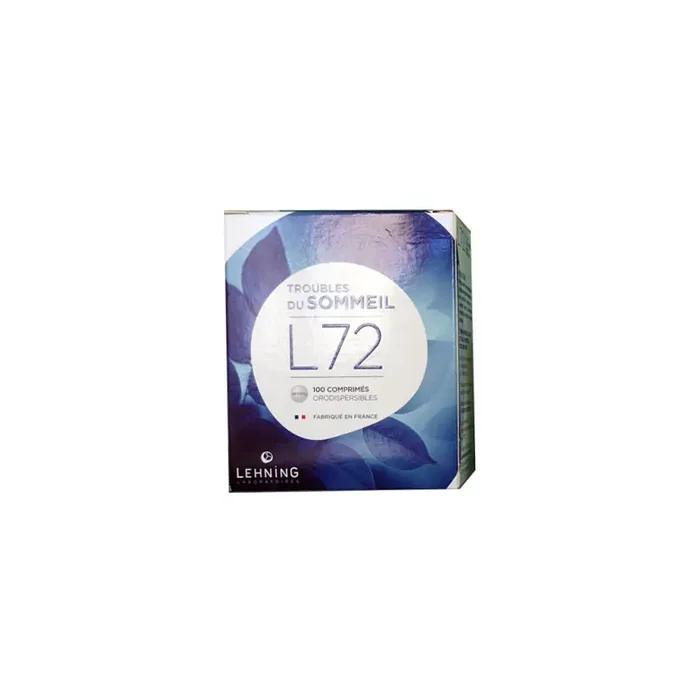 L72 TROUBLES DU SOMMEIL HOMEOPATHIE 100 COMPRIMES ORODISPERSIBLES LEHNING
