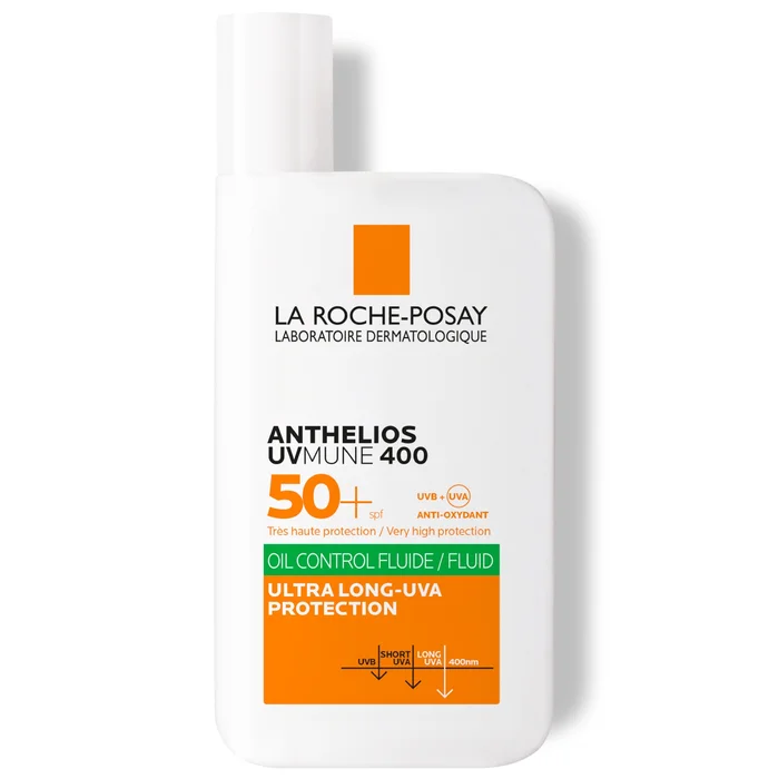 La Roche-Posay Anthelios Oil Control Fluide SPF 50+ pour Peaux Grasses à Imperfections 50 ml