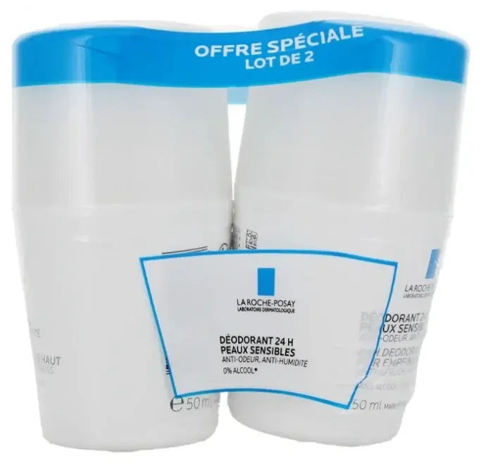 La Roche-Posay Déodorant Peaux Sensibles 24H 2 X 50 ml