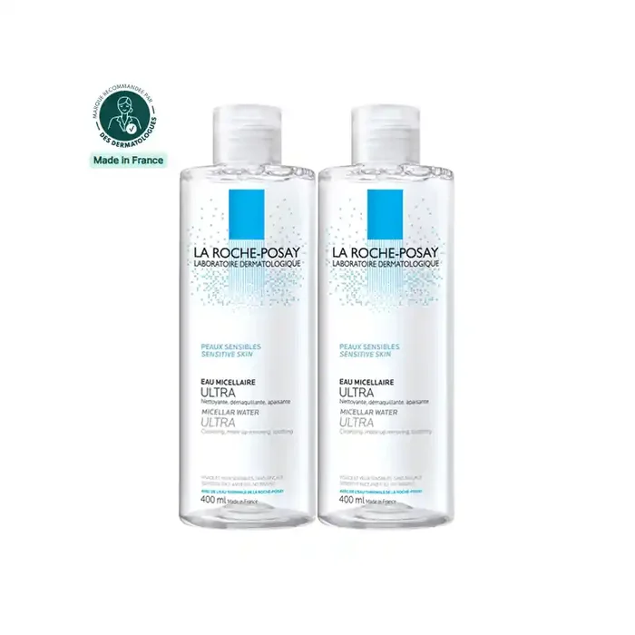 La Roche-Posay eau micellaire ultra peaux sensibles lot de 2x400ml