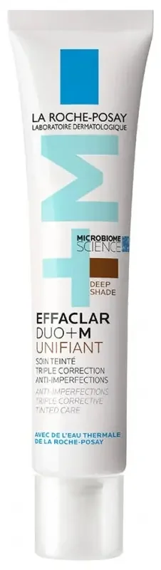 La Roche-Posay Effaclar Duo+M Soin Teinté Triple Correction Anti-Imperfections 40 ml – Teinte Foncée