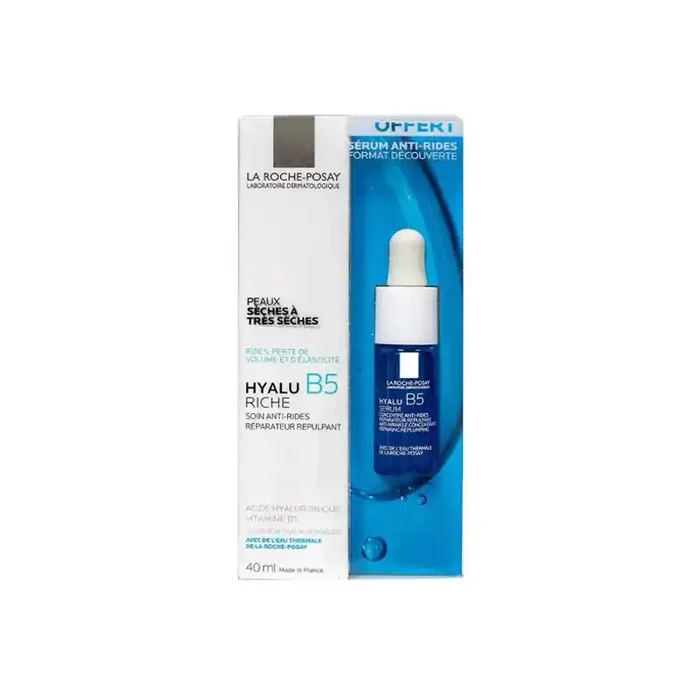 La Roche-Posay Hyalu B5 riche creme soin anti-rides 40ml + serum 10ml