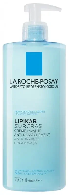 La Roche-Posay Lipikar Surgras Crème Lavante Anti-Dessèchement 750 ml