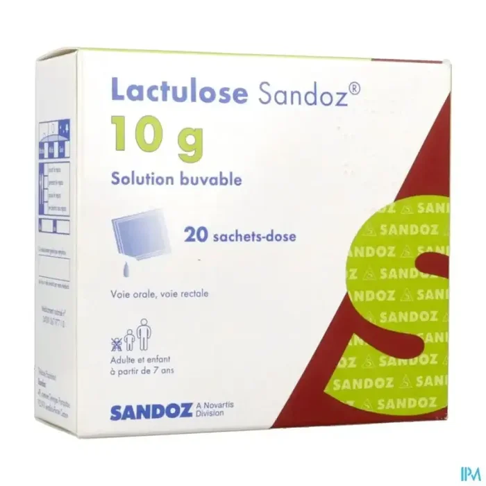 Lactulose sandoz 10g/15ml solution buvable sachet 20