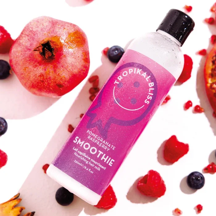 Lait capillaire nourrissant – Grenade & framboise – Cheveux bouclés à crépus – 250 ml