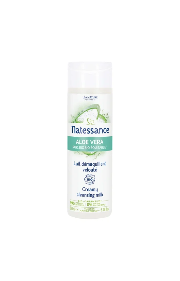 Lait démaquillant velouté bio – Aloe vera – Visage – 200 ml