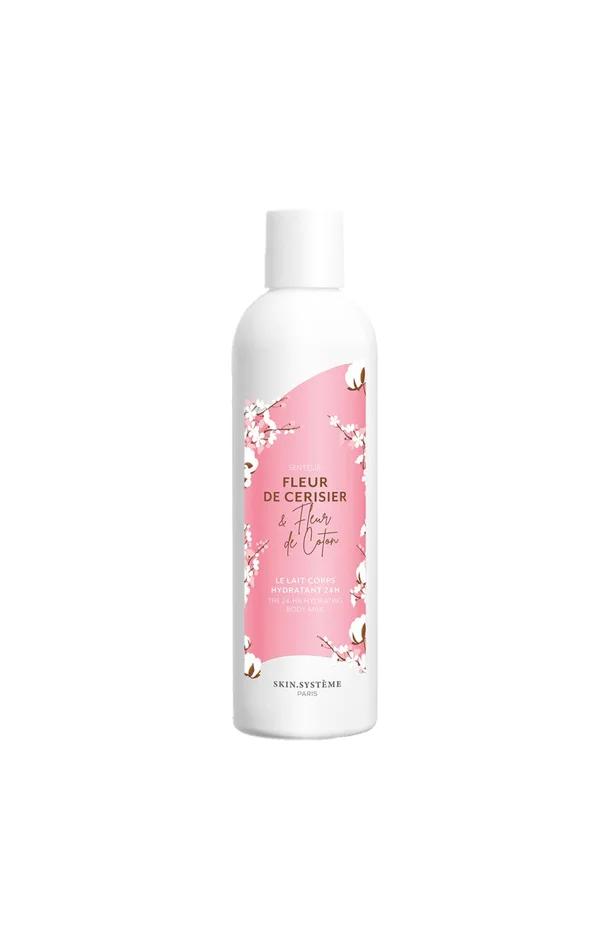 Lait hydratant 24h – Fleur de cerisier & coton – Corps – 250 ml