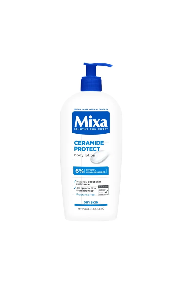 Lait nourrissant protecteur – Céramides & glycérine – Peaux sèches & sensibles – 400 ml