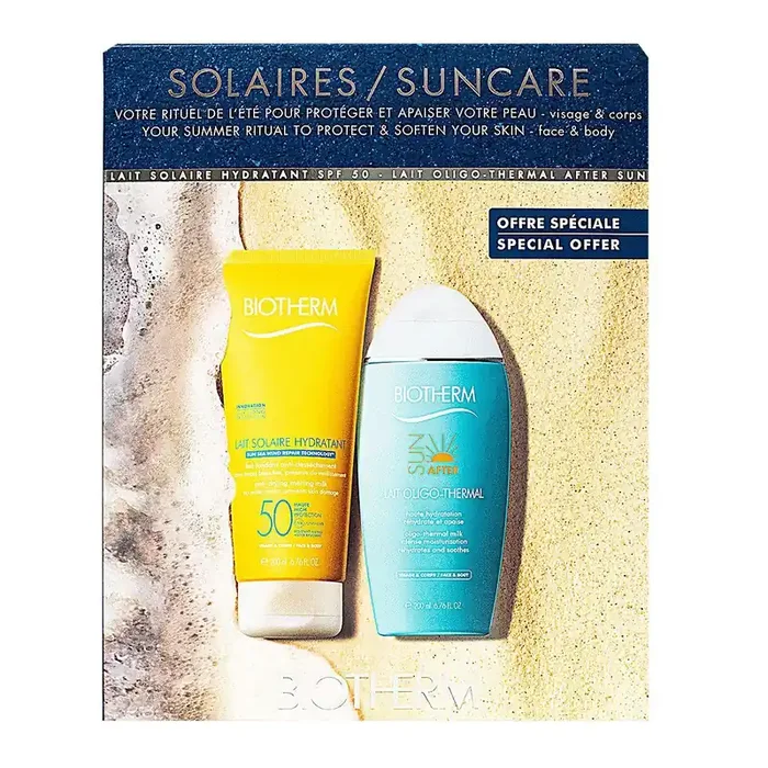 Lait solaire SPF50 200ml + après-soleil 200ml offert
