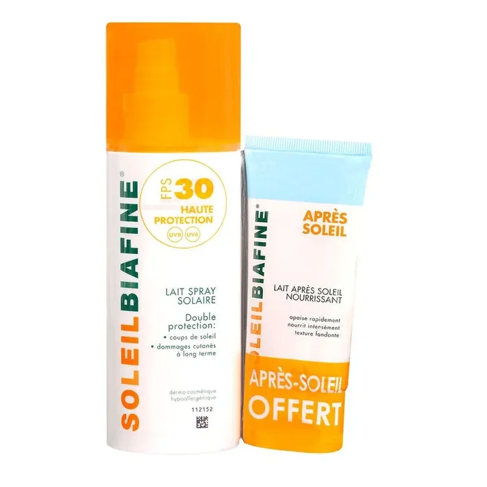 Lait spray solaire SPF30 200ml + après-soleil offert