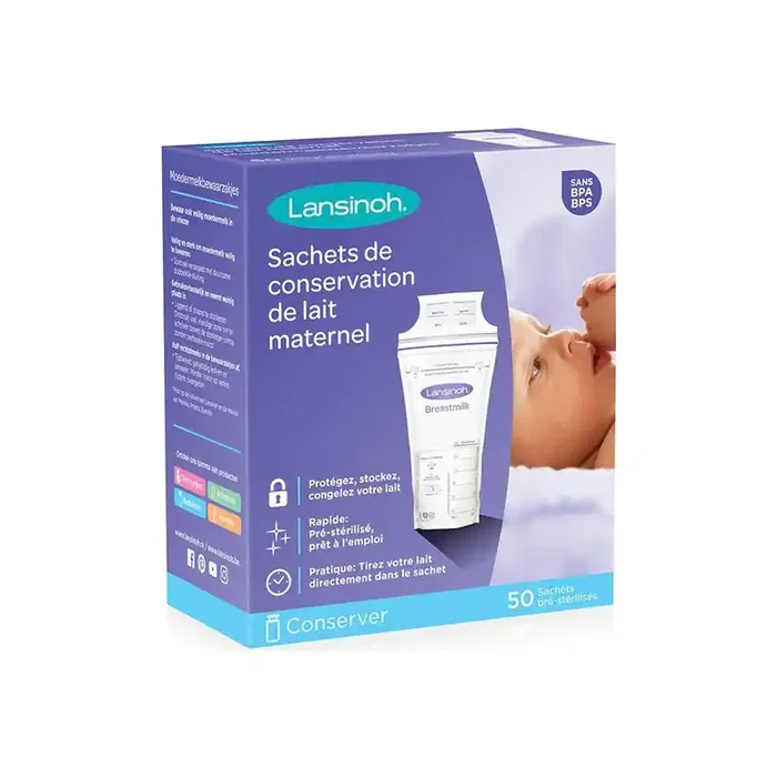 Lansinoh conservation du lait maternel 50 sachets