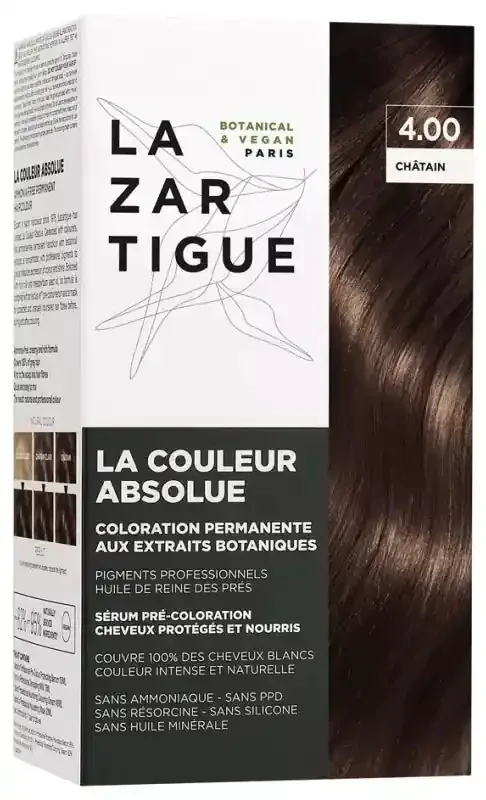 Lazartigue Couleur Absolue – Coloration 4.00 Châtain