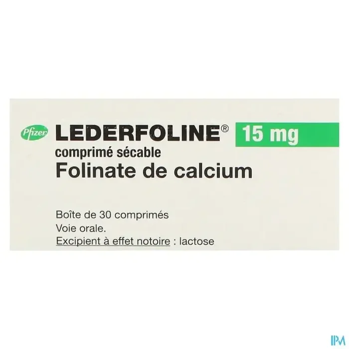 Lederfoline 15mg comprimé sécable 30