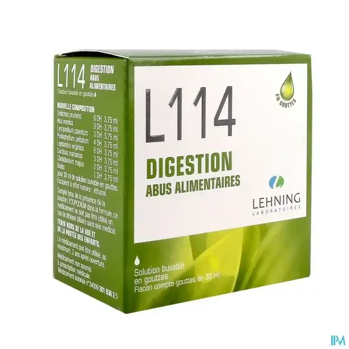 Lehning l114 solution buvable 30ml